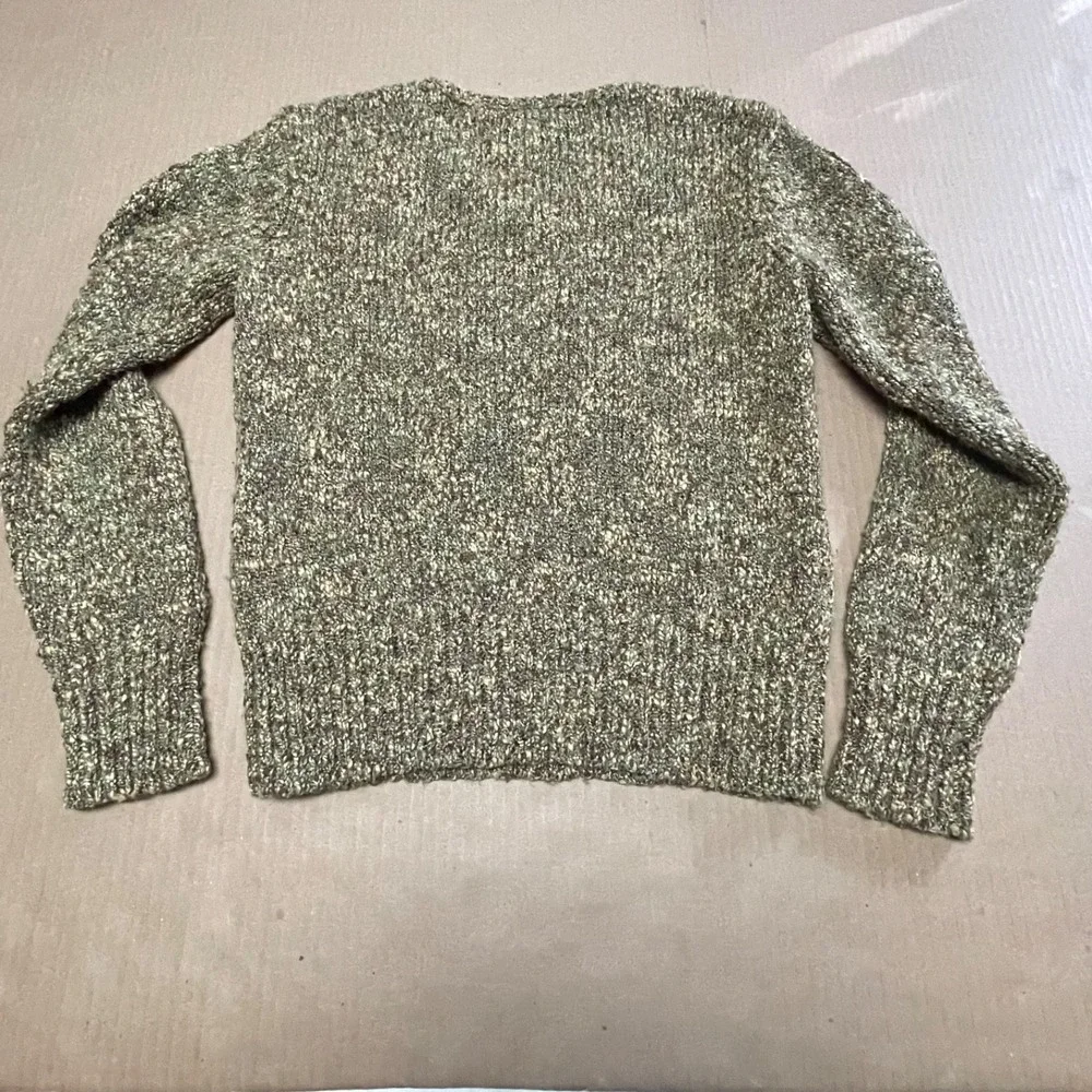 Vintage Talbots Tweed Marled Knit Sweater Womens Small Brown Wool Blend Pullover